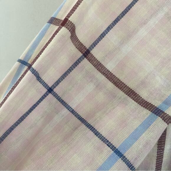 Park & Fifth "Thompson" Mini Baby Doll Dress Striped in Linen Blend Size Large - Picture 10 of 13